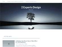Tablet Screenshot of 2expertsdesign.com